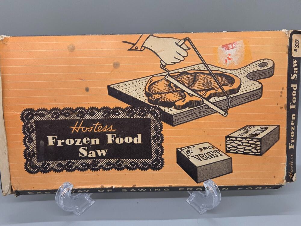 Vintage Frozen Food Saw Bakelite Handle in Original Box ~ Hostess Brand
